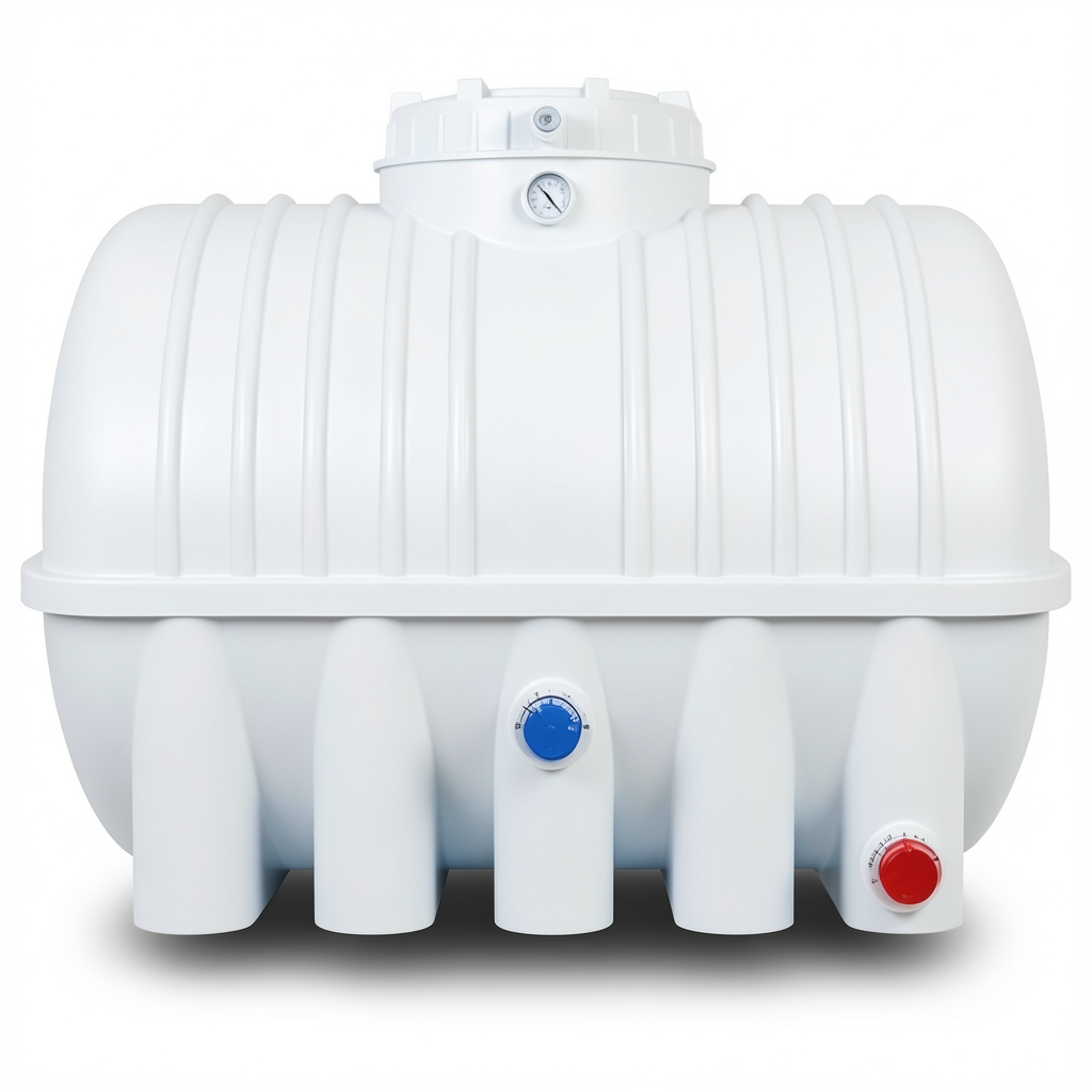 Water Tank 1000 Liter Polyethylene Horizontal, Diameter 99 cm, Long
