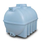 Water Tank Polyethylene Horizontal 25000 liter Capacity, 317 cm Diameter