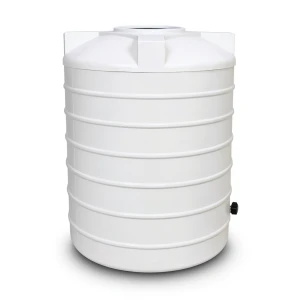 Water Tank 2000 Liter Polyethylene Vertical Short Size 140×125 cm