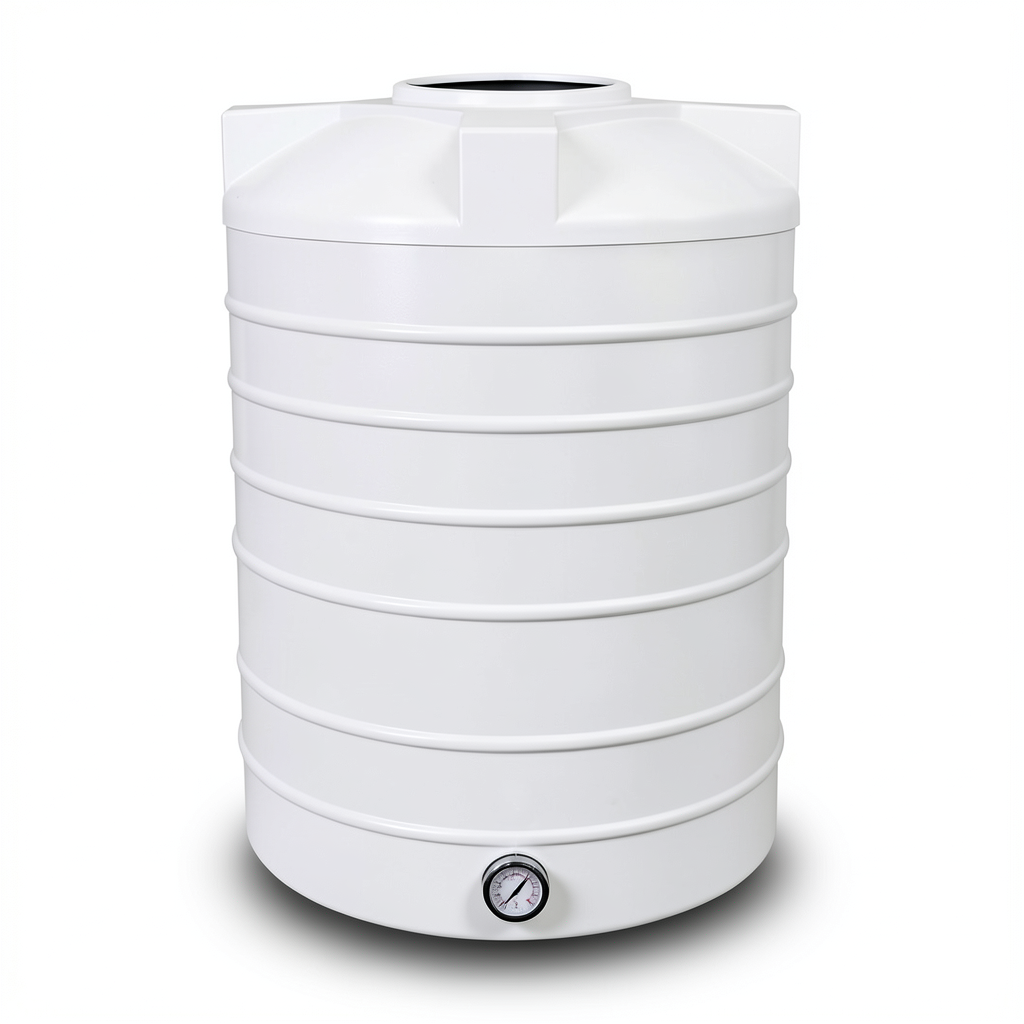 Water Tank Vertical Polyethylene 2000 liter Capacity, 1400mm Diameter