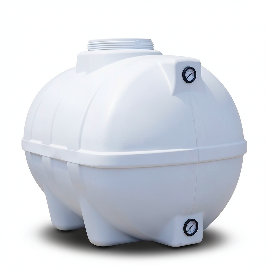Water Tank 600 Liter Polyethylene Horizontal, Diameter 82 cm