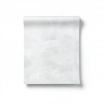 Modern Wallpaper, Size 15.6m×100cm, Light White with Gray color 