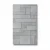 Modern Wall Covering, Length 10 meters, Width 53 cm, Gray Color
