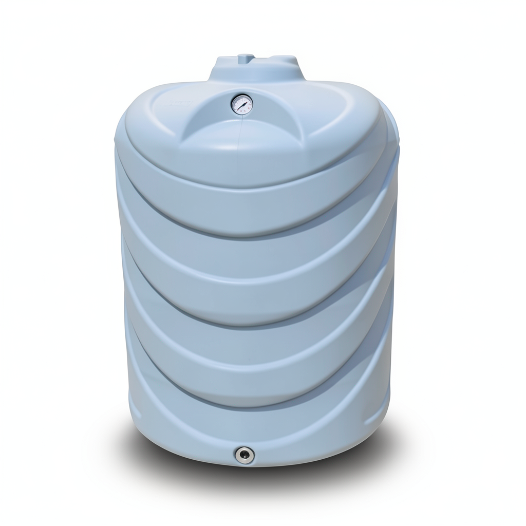 Water Tank 2000 Liter Fiberglass Vertical 121cm Diameter 199cm Height