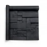 Modern Wall Covering, Length 10 meters, Width 53 cm, black Color