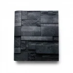 Modern Wallpaper, Size 10m×53cm, Black with Gray color 