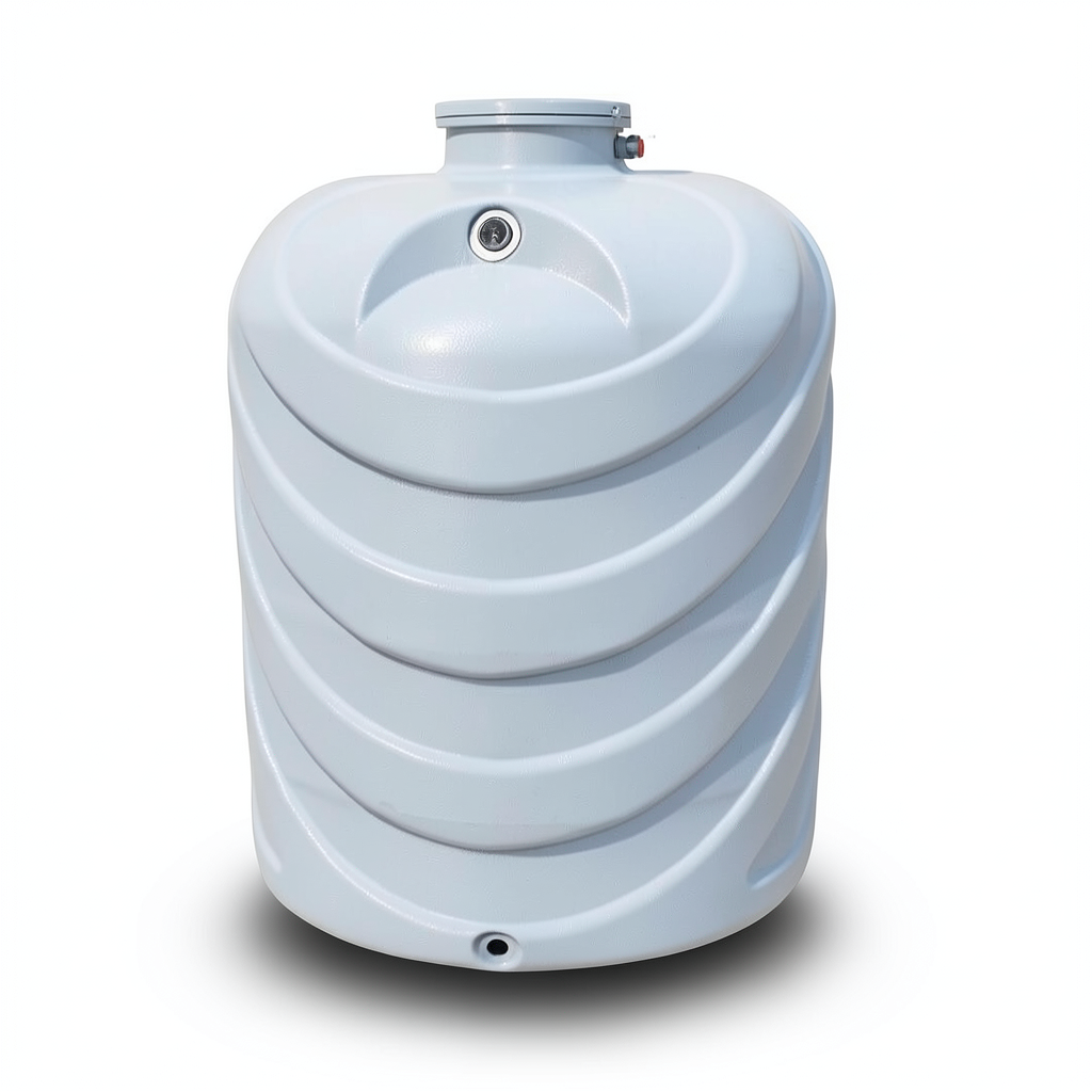 Water Tank 6000 Liter Fiberglass Vertical, Diameter 149-184 cm, Height 270-374 cm