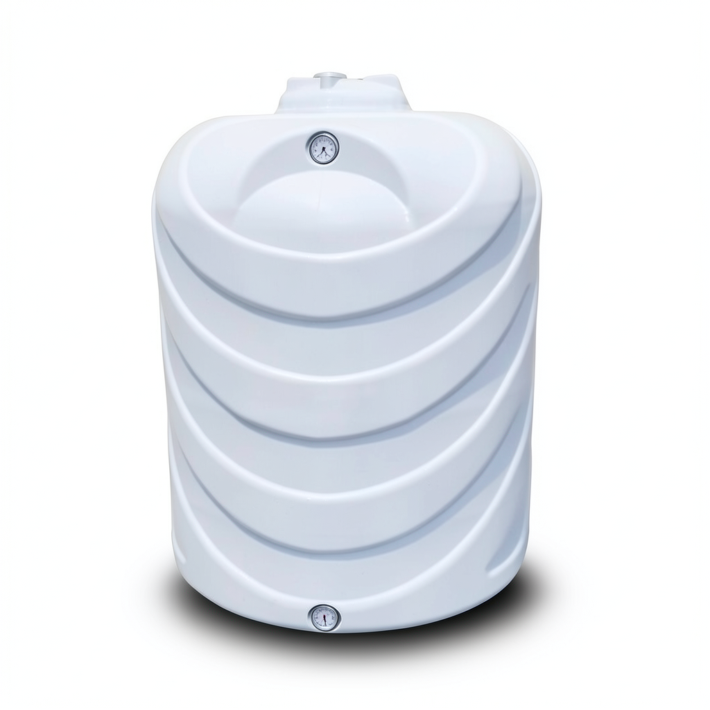 Water Tank 7000 Liter Fiberglass Vertical, Diameter 160-184 cm, Height 307-374 cm