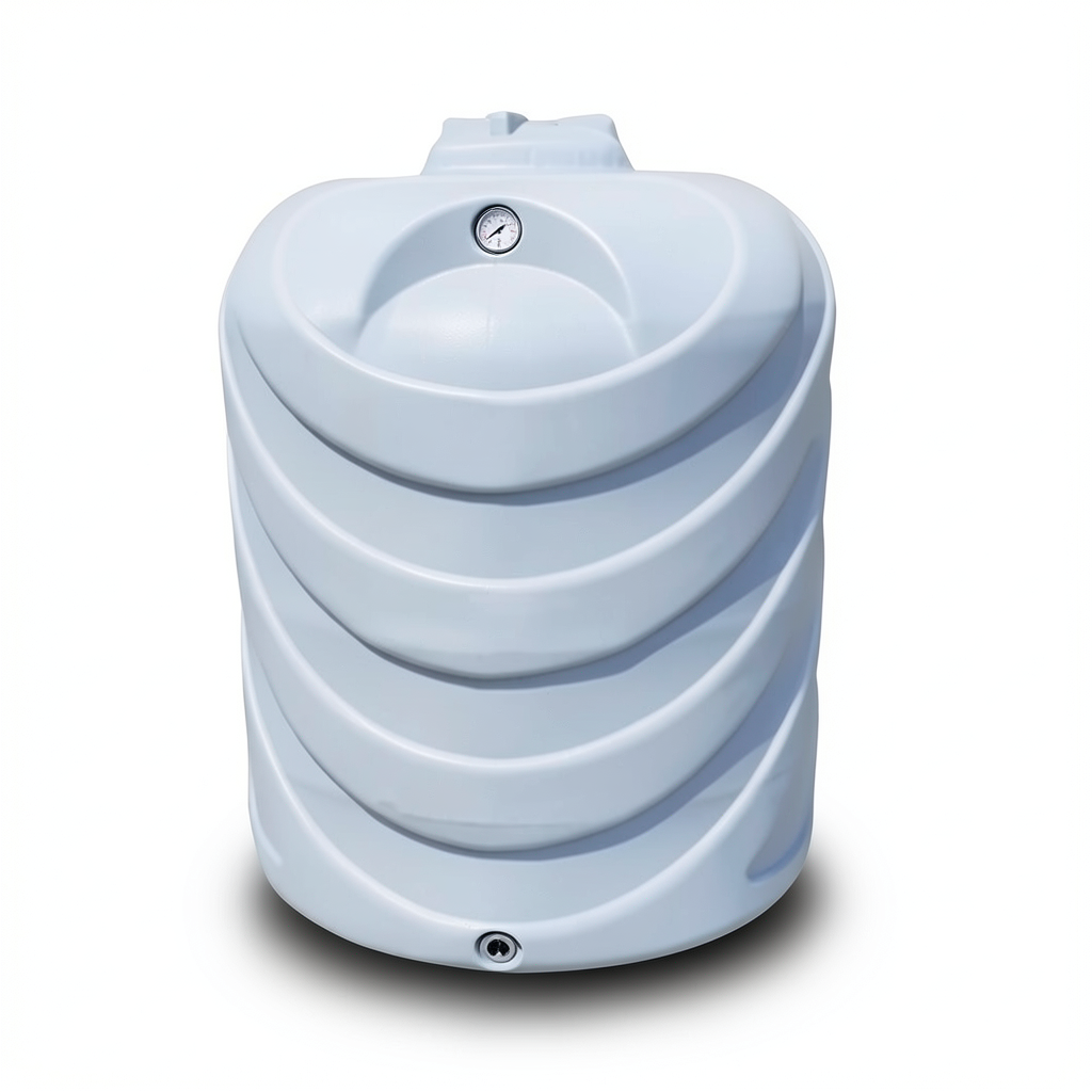 Water Tank 12000 Liter Vertical Fiberglass, Diameter 184-200 cm, Height 495-430 cm