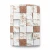 Modern Wall Covering, Length 15.6 meters, Width 100 cm, white with brown Color 