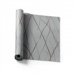 Plain Wallpaper, Gray color with brown veins, Size 15.6m×106cm 
