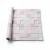 Modern Wall Covering, Length 15.6 meters, Width 100 cm, light pink with Gray Color 