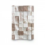 Modern Wall Covering, Length 15.6 meters, Width 100 cm, white with brown Color 