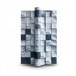 Modern Wallpaper, Size 15.6m×100cm, black and white color
