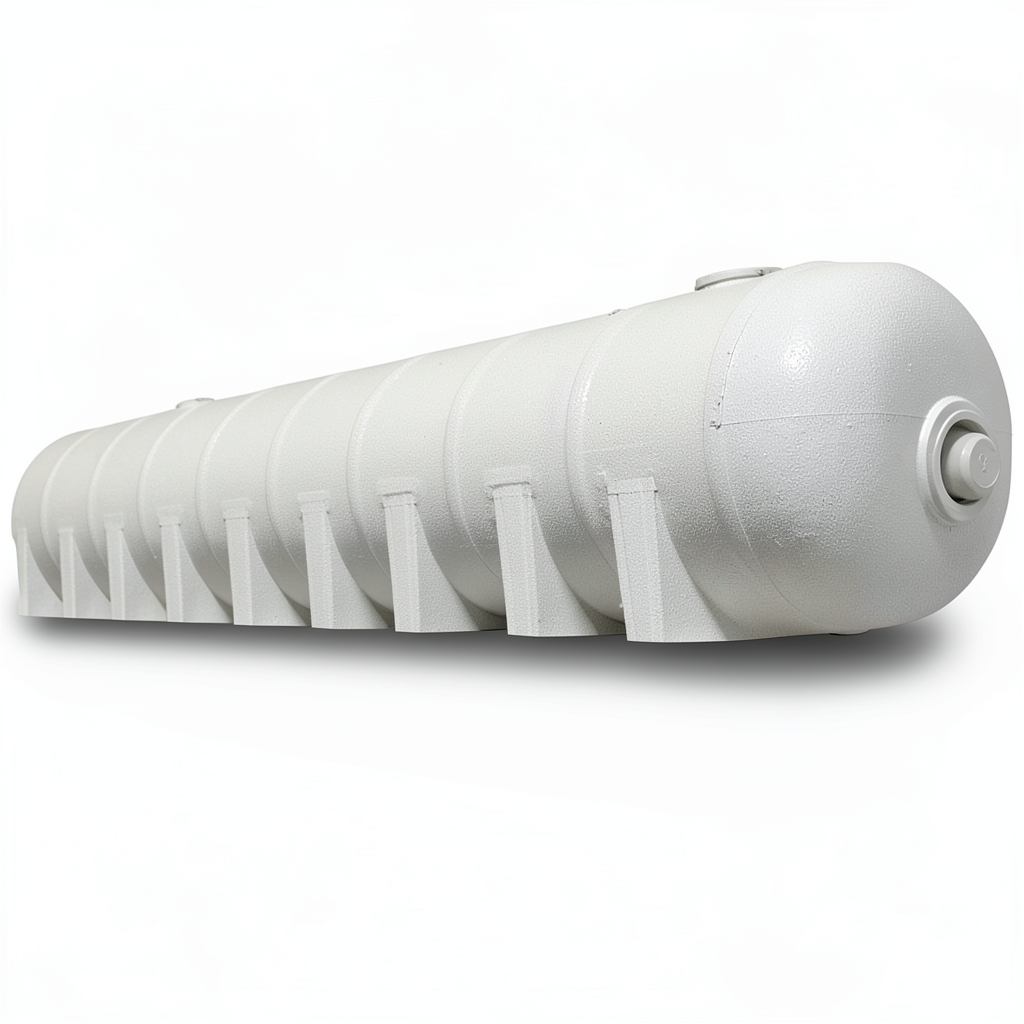 Water Tank Marjan Horizontal Fiber Glass 100000 Liter, Diameter 350cm Length 1107cm