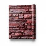 Modern Wallpaper, Size 15.6m×100cm, red with brown color 