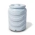Water Tank Vertical Fiberglass 8000 Liter Capacity, Diameter 160-200 cm - Image 1
