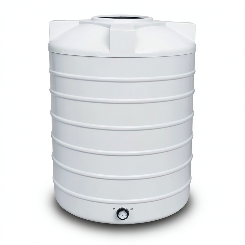 Water Tank Polyethylene Vertical 12000 liter Capacity, 252 cm Length