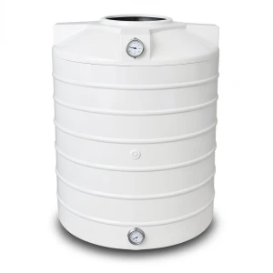 Water Tank 2000 Liter Polyethylene Vertical Short Size 140×125 cm