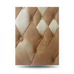 3D Design Wall Covering, Length 15.6 meters, Width 106 cm, brown and beige Color