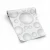 3D Design Wallpaper, Length 10 meters, Width 53 cm, White with Gray Color