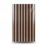 Striped Wallpaper, Vinyl Sheath, Length 15.6m, Width 106cm, brown Color