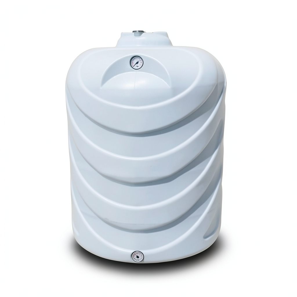 Water Tank 2500 Liter Fiberglass Vertical 121cm Diameter 242cm Height