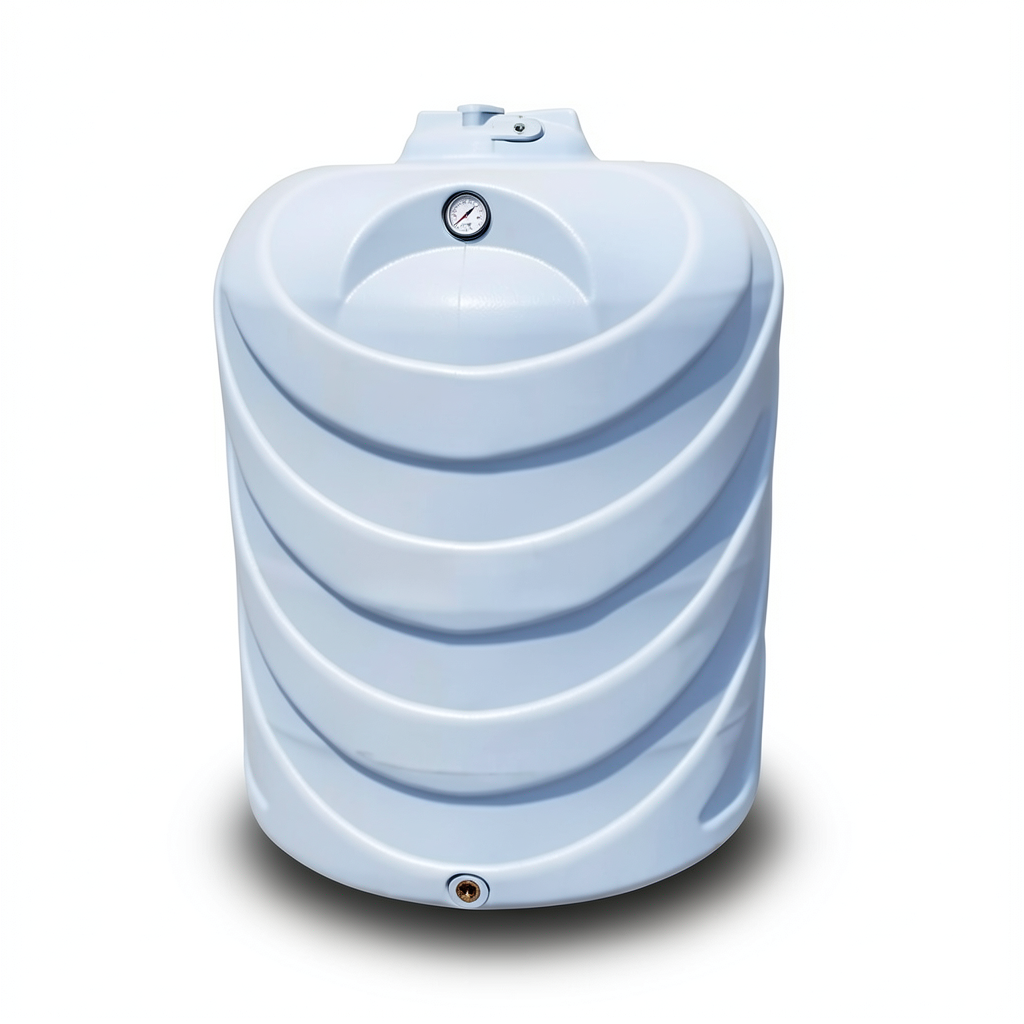 Water Tank 2000 Liter Polyethylene Vertical, 140 cm Diameter