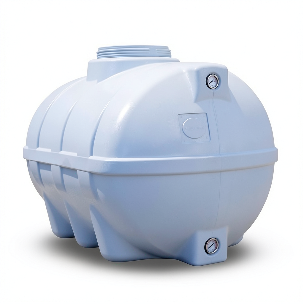 Water Tank Fiberglass Horizontal 30000 Liter Capacity, 244x300 cm Diameter