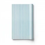 Wallpaper, Striped Design, Cyan with gray color, Size 15.6m×106cm
