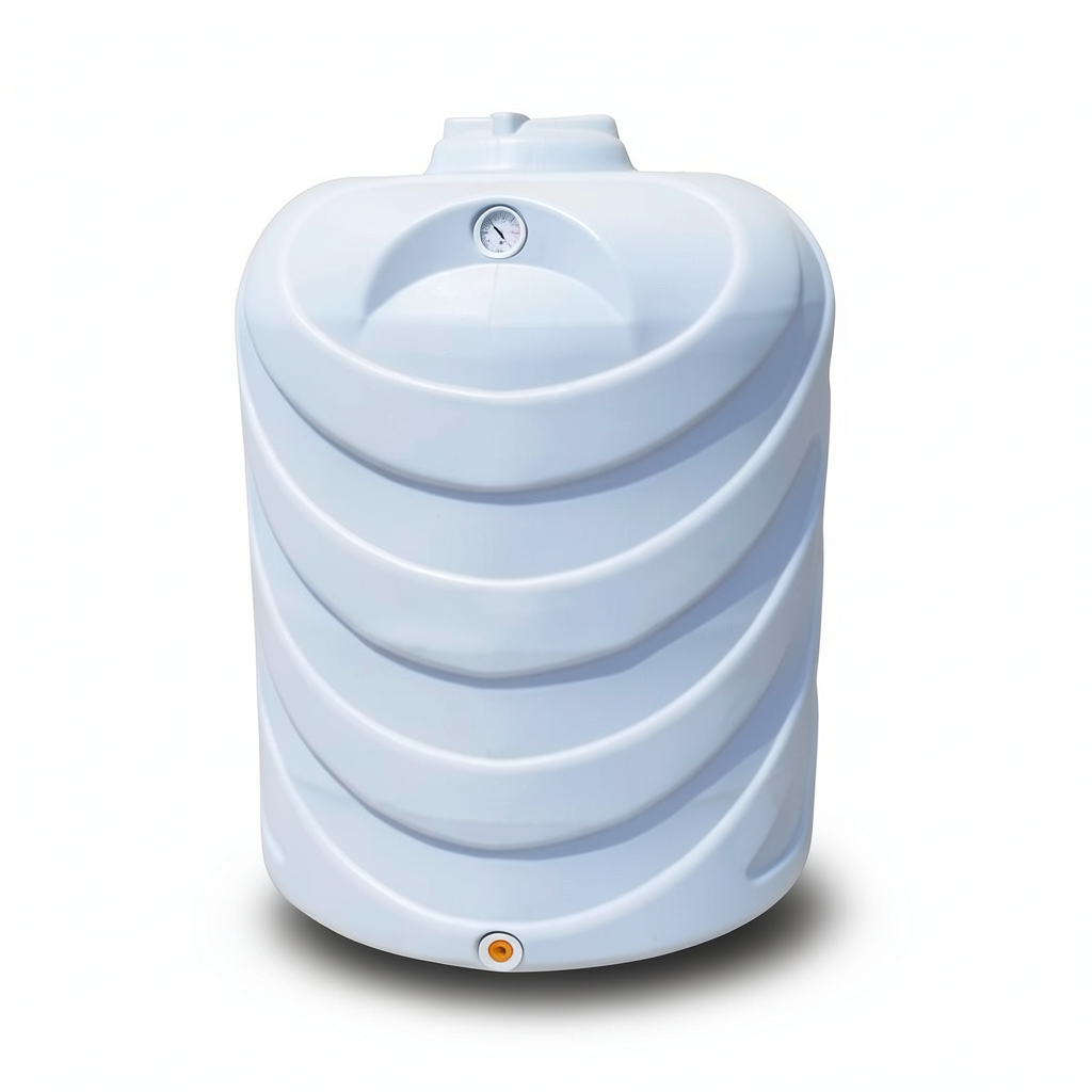 Water Tank 2000 Liter Polyethylene Vertical, 140 cm Diameter