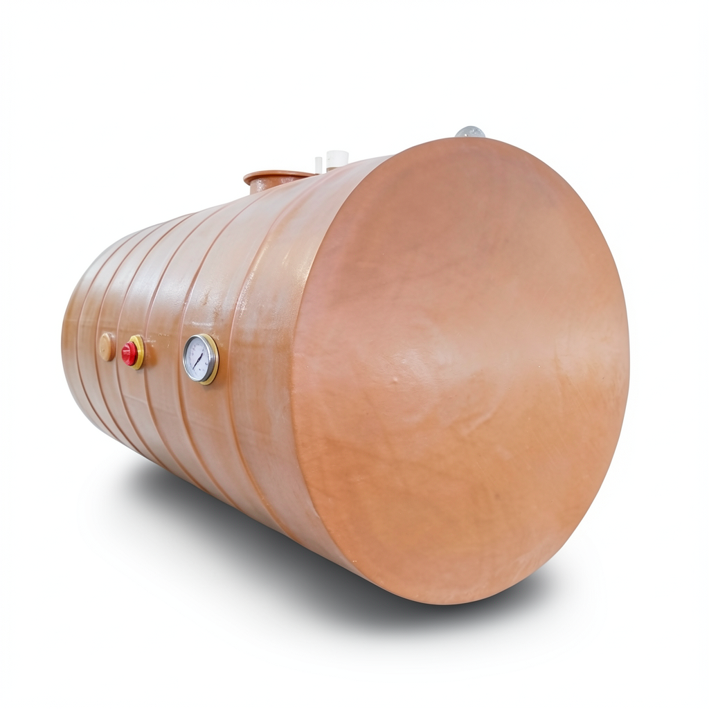 Al Khaleej Water Tank Fiberglass Underground 3000 Liter, 140 cm Diameter