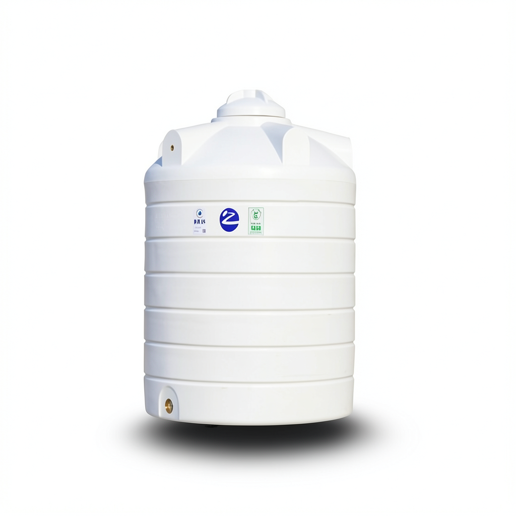 Water Tank Vertical Polyethylene 2500 Liter Capacity, 1440 mm Diameter | Al Zamil Tanks