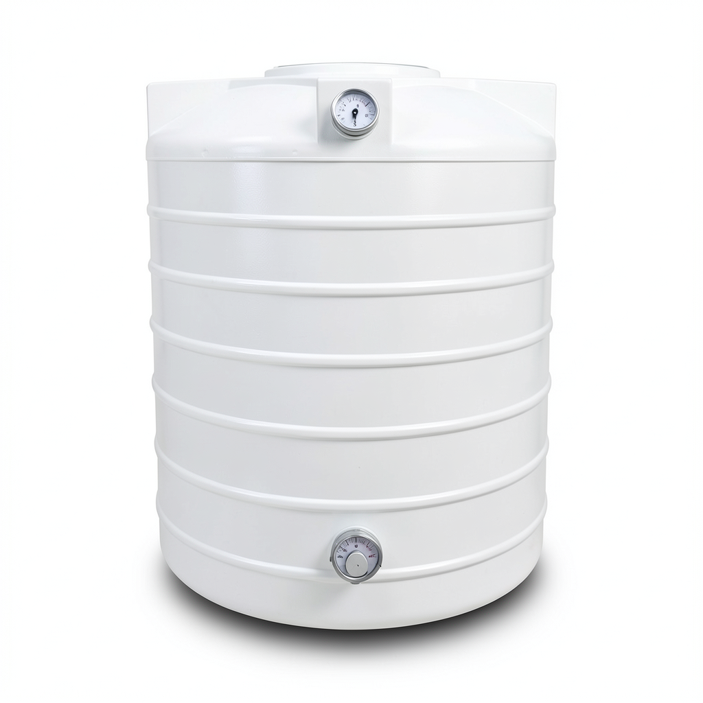Water Tank 1000 Liter Polyethylene Vertical 87×145 cm Short Size