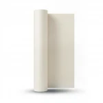 Plain Vinyl Wallpaper, size 15.6m×106cm, Light beige Color 