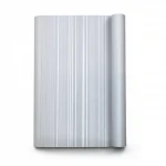 Striped Wall Decoration, Vinyl Sheath, Length 15.6m, Width 100cm, Silver with Gray Color