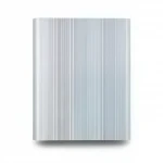 Striped Wallpaper, Vinyl Sheath, Length 15.6m, Width 100cm, Silver with Gray Color 