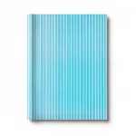  Wallpaper, Striped Design, Cyan Color, Size 15.6m×100cm 