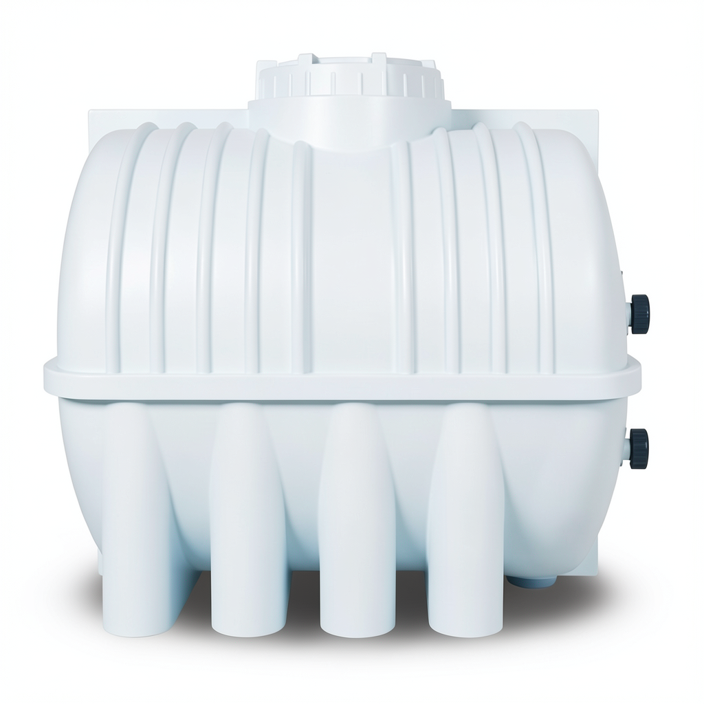 Water Tank 500 Liter Polyethylene Horizontal 1284×800 mm