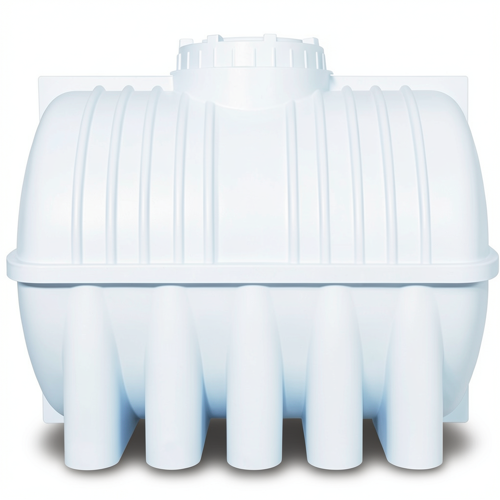 Water Tank Polyethylene Horizontal 1000 liter Capacity, 1588 mm Length