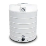 Water Tank 2000 Liter Capacity Polyethylene Vertical 1400 mm Diameter