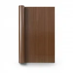 Striped Wallpaper, Vinyl Sheath, Length 10m, Width 53cm, brown Color