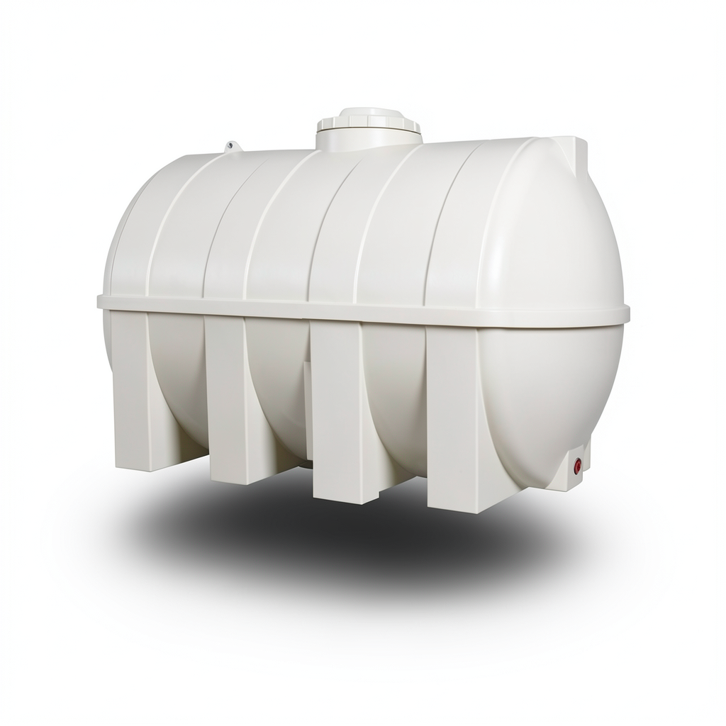 Water Tank Al Kawthar Horizontal Polyethylene 2000 Liter, Size 195×122×131 cm