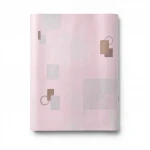 Classic Wallpaper, Vinyl Sheath, Length 15.6m, Width 106cm, light pink with gray and brown Color 