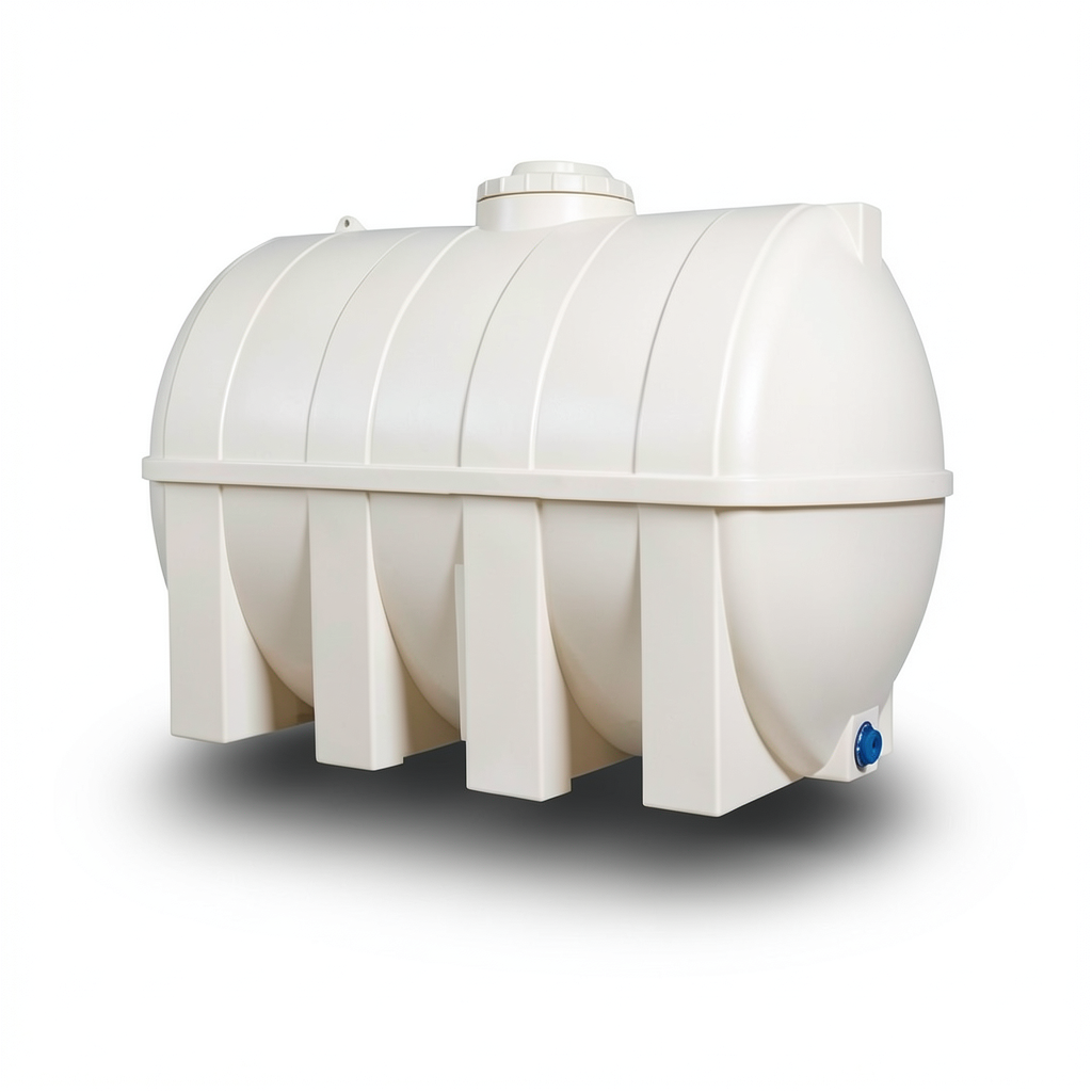 Water Tank Al-Kawthar Horizontal Polyethylene 2500 Liter, Size 209×132×143 cm
