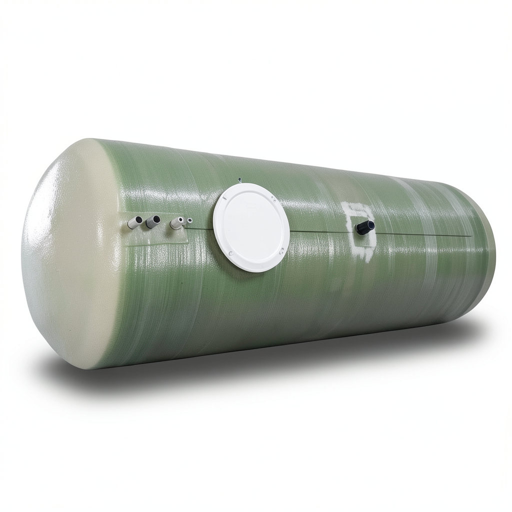 Water Tank Al-Kawthar Horizontal Fiber Glass 4000 Liter, Size 230×150×160 cm