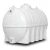 Water Tank Horizontal Polyethylene 1500 Liter Capacity - Image 1