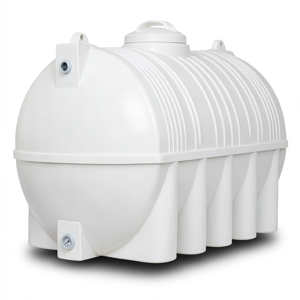 Water Tank Horizontal Polyethylene 1500 Liter Capacity