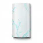 Classic Wallpaper, Vinyl Sheath, Length 15.6m, Width 106cm, white with cyan Color 