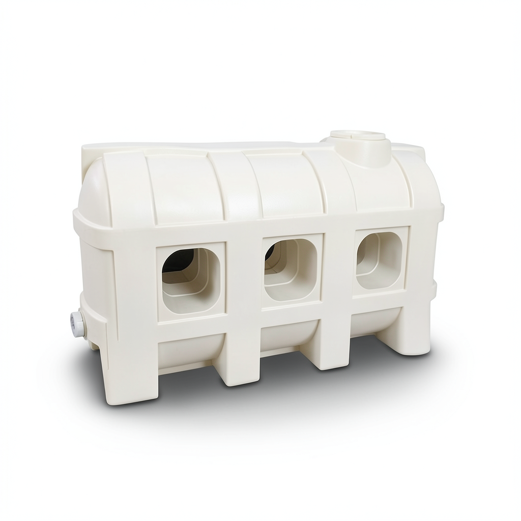 Water Tank Al-Mukhtar Walkway Polyethylene 2000 Liter, Size 210×93×145 cm